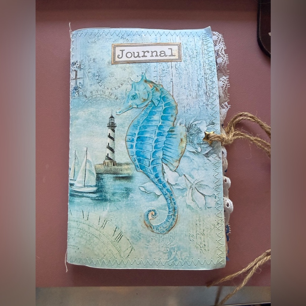 Handcrafted Beach Themed Journal